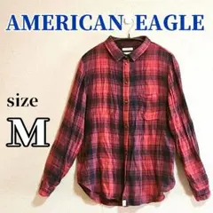 即日発送‼️アメリカンイーグル／レーヨン混 ネルシャツ 薄手 Ｍ
