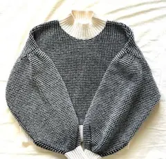 URBANITY しまむら ハイネックニット　java gu gap ぽわん袖