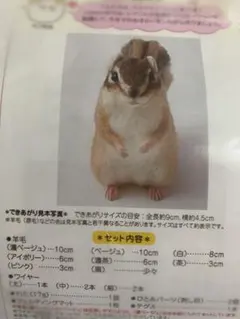 フェリシモ　羊毛フェルト　シマリス