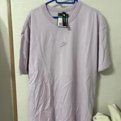 【新品未使用】NIKE ナイキ Tシャツ　パープル　刺繍ロゴ　ルーズフィット肉厚