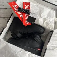 〈Supreme×Nike〉AirForce1 Mid Black 26cm