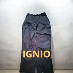 IGNIO カーゴパンツ ブラック メンズSサイズ