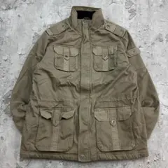 い*ぶ様 L.L.Bean　フィールドジャケット　L　ベージュ　無地　古着