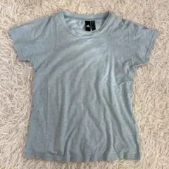 アディダス/Tシャツ/半袖/L/水色/ 綿混/スポーツ/カジュアル