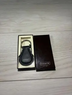 COACH キーホルダー ブラック レザー