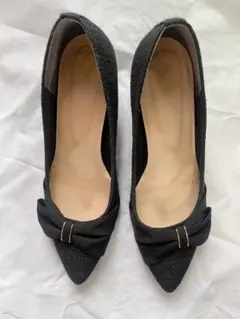 Le Talon 23.5cmリボン付きパンプス ブラックのサムネイル