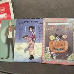 新品未使用　SPY×FAMILY 鬼滅の刃　コジコジ　クロミ　ファイル3枚セット