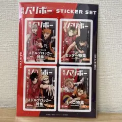 ハイキュー ステッカー セット 烏野高校 音駒高校 リベロ セッター ブロッカー
