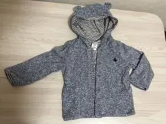 GAPのパーカー　くま耳のフード　リバーシブル