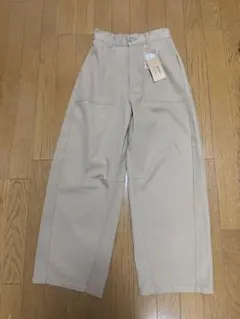 【gossara】ツイルカーブパンツ ベージュ