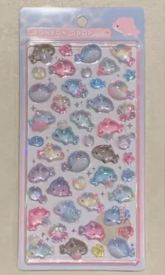 【正規品】　ボンボンドロップシール　イルカ　水族館限定