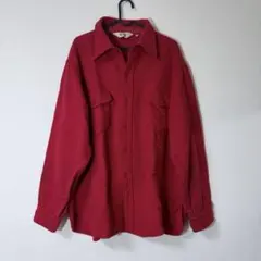 70s~Woolrich ウールリッチ ウールシャツ 赤 ヘビーウェイト