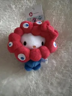 ミャクミャク　ハローキティ　なりきりぬいぐるみ　カラビナ付き