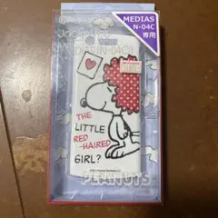 MEDIAS N-04C 専用 キャラクタージャケット スヌーピー
