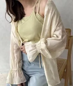 【apres jour cleir】2WAYオパールシャツのサムネイル