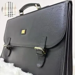 Burberry ビジネスバッグ レザー ブラック バーバリーズ ヴィンテージのサムネイル