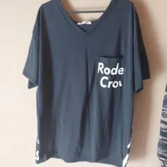 Rodeo Crowns VネックTシャツ 黒