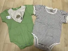 petit main 半袖ロンパース 2枚セット 80のサムネイル