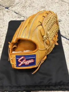 【良品】【軟式用】 久保田スラッガー 野球 グローブ 内野手 オレンジ