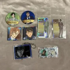 コナン展 缶バッジ シール パズルアクスタ キーホルダー 萩原研二 萩原千速