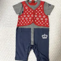 未使用品　ベビードール　ベスト付カバーオール　70cm