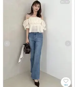 スナイデル　SNIDEL STYLEUPPANTSハイウエストフレア