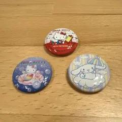 缶バッジセット ハローキティ シナモロール 平成レトロ サンリオ