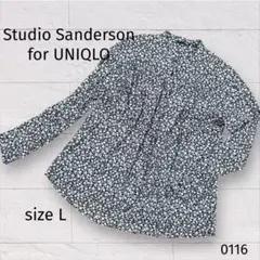 Studio Sanderson for UNIQLO 花柄長袖シャツ L