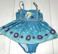 アナ雪　エルサ　フリル付きワンピース水着　ディズニー　プリンセス