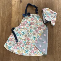 ハンドメイド　エプロン三角巾セット　120 130 140のサムネイル