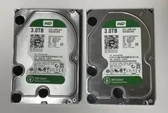正常判定】WD Green 内蔵型HDD 3TB WD30EZRX✕2台セット - メルカリ