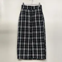 AS KNOW AS plus チェック タイトスカート