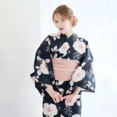 Dita 浴衣 涼風の藍紺牡丹 8点セット ※値下げ不可 - メルカリ