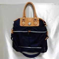 バ*9様 良美品　Orobianco縦型ショルダートートバッグ