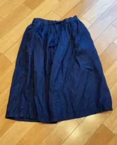 マリンフランセーズ麻100%スカート美品