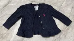 【Ralph Lauren】ネイビー カーディガン 6M
