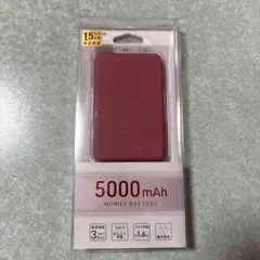 Owltech 5000mAh モバイルバッテリー ワインレッド