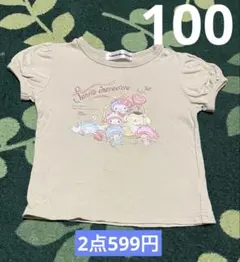 女の子 サンリオキャラクターズ Tシャツ　100
