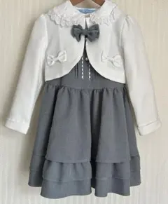 キッズ　フォーマル　ワンピース　女の子　120 卒園式　入学式　3点セット