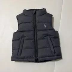 ★新品★ Ralph Lauren リバーシブルダウンベスト 12M 黒／グレー