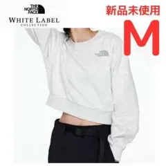 韓国　ノースフェイス ショート丈 クロップ丈 スウェット