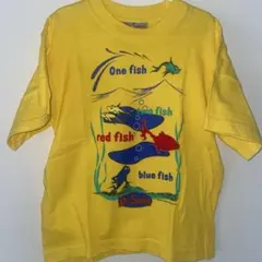【KIDS】Vintage Dr. Seuss 魚イラスト Tシャツ 150CMのサムネイル