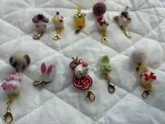 キーホルダー チャーム ストラップ めじるしアクセサリー