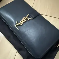 SAINT LAURENT ネイビー 長財布