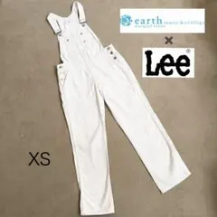 earth music&ecology × Lee ホワイトサロペット XS