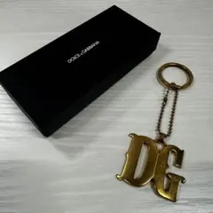 ドルチェアンドガッバーナ ロゴ キーリング ゴールド