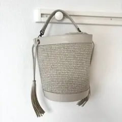 TOMORROWLAND BELT BUCKET ハンドバッグ白 - メルカリ