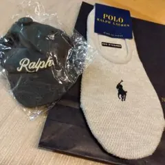 RALPH LAUREN　キーホルダー　ノベルティ、 　ソックス（23〜25）