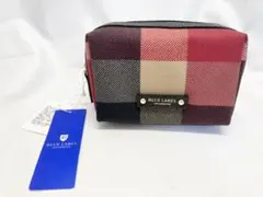 BLUE LABEL チェック柄　ポーチ　未使用品