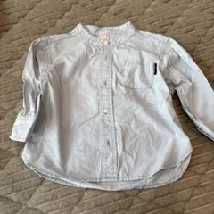 petit main 長袖シャツ 100cm ライトブルー